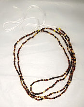 Load image into Gallery viewer, "Chocolate & Gold" Waist Beads