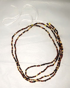"Chocolate & Gold" Waist Beads